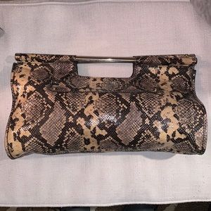 Banana Republic snake skin clutch